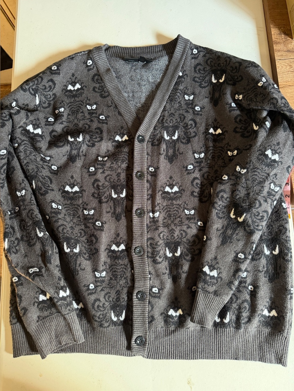 Cakeworthy Haunted Mansion Wallpaper Cardigan